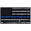 Blue Line Distressed Flag Decal 4" or 6" Thumbnail