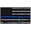Blue Line Distressed Flag Decal 4" or 6" Thumbnail