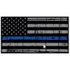 Blue Line Distressed Flag Decal 4" or 6" Thumbnail