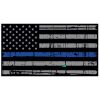 Blue Line Distressed Flag Decal 4" or 6" Thumbnail