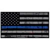 Blue Line Distressed Flag Decal 4" or 6" Thumbnail
