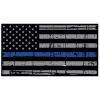 Blue Line Distressed Flag Decal 4" or 6" Thumbnail