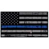 Blue Line Distressed Flag Decal 4" or 6" Thumbnail