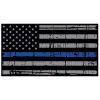 Blue Line Distressed Flag Decal 4" or 6" Thumbnail