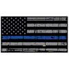 Blue Line Distressed Flag Decal 4" or 6" Thumbnail
