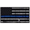 Blue Line Distressed Flag Decal 4" or 6" Thumbnail