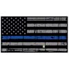 Blue Line Distressed Flag Decal 4" or 6" Thumbnail