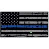 Blue Line Distressed Flag Decal 4" or 6" Thumbnail