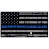 Blue Line Distressed Flag Decal 4" or 6" Thumbnail