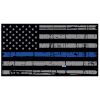 Blue Line Distressed Flag Decal 4" or 6" Thumbnail