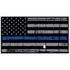 Blue Line Distressed Flag Decal 4" or 6" Thumbnail