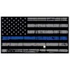 Blue Line Distressed Flag Decal 4" or 6" Thumbnail