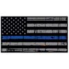 Blue Line Distressed Flag Decal 4" or 6" Thumbnail