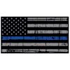 Blue Line Distressed Flag Decal 4" or 6" Thumbnail