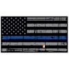 Blue Line Distressed Flag Decal 4" or 6" Thumbnail