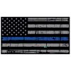 Blue Line Distressed Flag Decal 4" or 6" Thumbnail