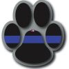 Dog Paw Blue Line Decal 4" or 6" Thumbnail