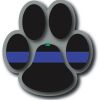 Dog Paw Blue Line Decal 4" or 6" Thumbnail