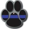 Dog Paw Blue Line Decal 4" or 6" Thumbnail