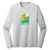 Sublimatable PosiCharge Long Sleeve Electric Heather Tee Thumbnail