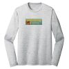 Sublimatable PosiCharge Long Sleeve Electric Heather Tee Thumbnail