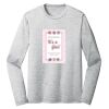 Sublimatable PosiCharge Long Sleeve Electric Heather Tee Thumbnail