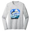 Sublimatable PosiCharge Long Sleeve Electric Heather Tee Thumbnail