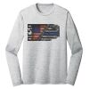 Sublimatable PosiCharge Long Sleeve Electric Heather Tee Thumbnail