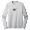 Sublimatable PosiCharge Long Sleeve Electric Heather Tee Thumbnail