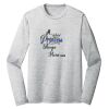 Sublimatable PosiCharge Long Sleeve Electric Heather Tee Thumbnail