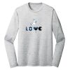 Sublimatable PosiCharge Long Sleeve Electric Heather Tee Thumbnail
