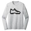 Sublimatable PosiCharge Long Sleeve Electric Heather Tee Thumbnail
