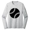 Sublimatable PosiCharge Long Sleeve Electric Heather Tee Thumbnail
