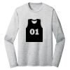Sublimatable PosiCharge Long Sleeve Electric Heather Tee Thumbnail