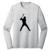 Sublimatable PosiCharge Long Sleeve Electric Heather Tee Thumbnail