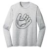 Sublimatable PosiCharge Long Sleeve Electric Heather Tee Thumbnail