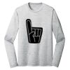 Sublimatable PosiCharge Long Sleeve Electric Heather Tee Thumbnail