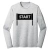 Sublimatable PosiCharge Long Sleeve Electric Heather Tee Thumbnail