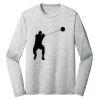 Sublimatable PosiCharge Long Sleeve Electric Heather Tee Thumbnail