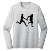 Sublimatable PosiCharge Long Sleeve Electric Heather Tee Thumbnail