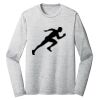 Sublimatable PosiCharge Long Sleeve Electric Heather Tee Thumbnail