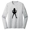 Sublimatable PosiCharge Long Sleeve Electric Heather Tee Thumbnail