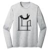 Sublimatable PosiCharge Long Sleeve Electric Heather Tee Thumbnail