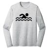 Sublimatable PosiCharge Long Sleeve Electric Heather Tee Thumbnail