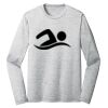 Sublimatable PosiCharge Long Sleeve Electric Heather Tee Thumbnail