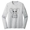 Sublimatable PosiCharge Long Sleeve Electric Heather Tee Thumbnail