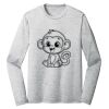 Sublimatable PosiCharge Long Sleeve Electric Heather Tee Thumbnail