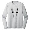 Sublimatable PosiCharge Long Sleeve Electric Heather Tee Thumbnail