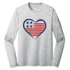 Sublimatable PosiCharge Long Sleeve Electric Heather Tee Thumbnail