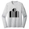 Sublimatable PosiCharge Long Sleeve Electric Heather Tee Thumbnail